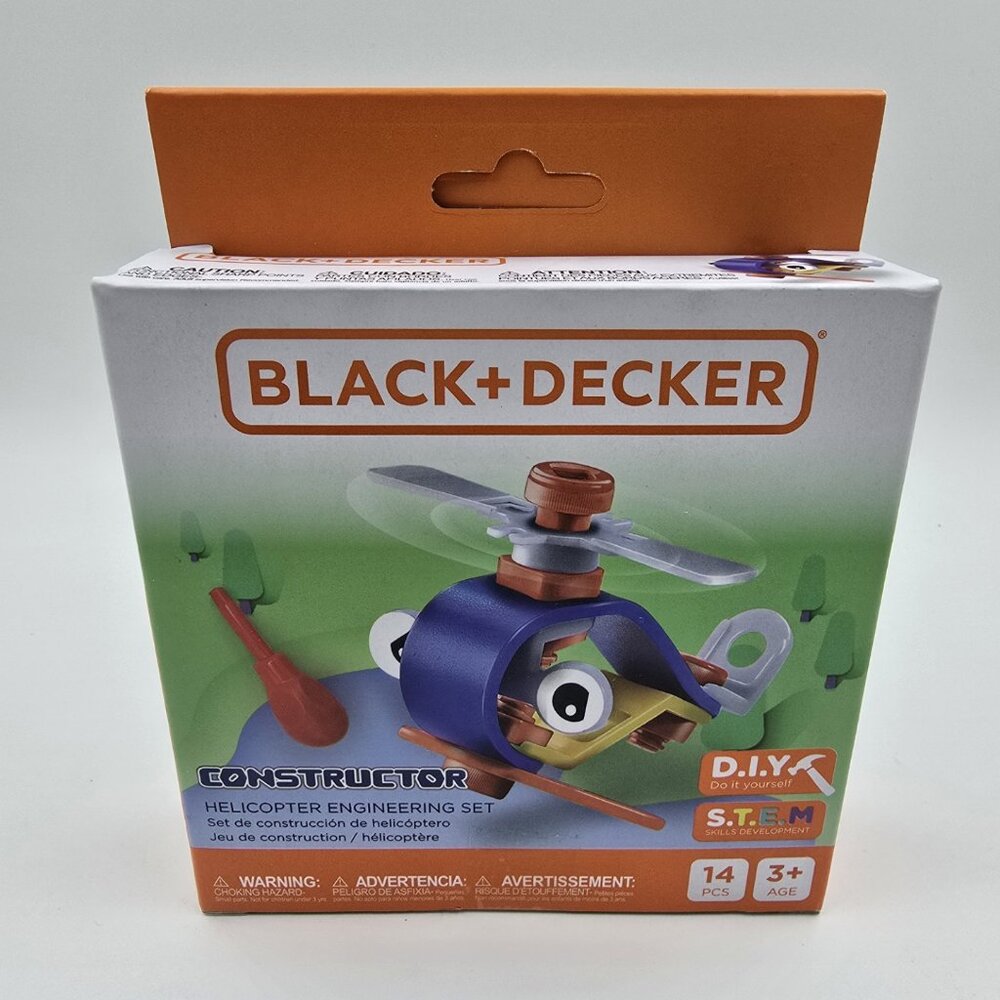 Black + Decker Constructor Helicopter Engineering Set S.T.E.M Skills Development
